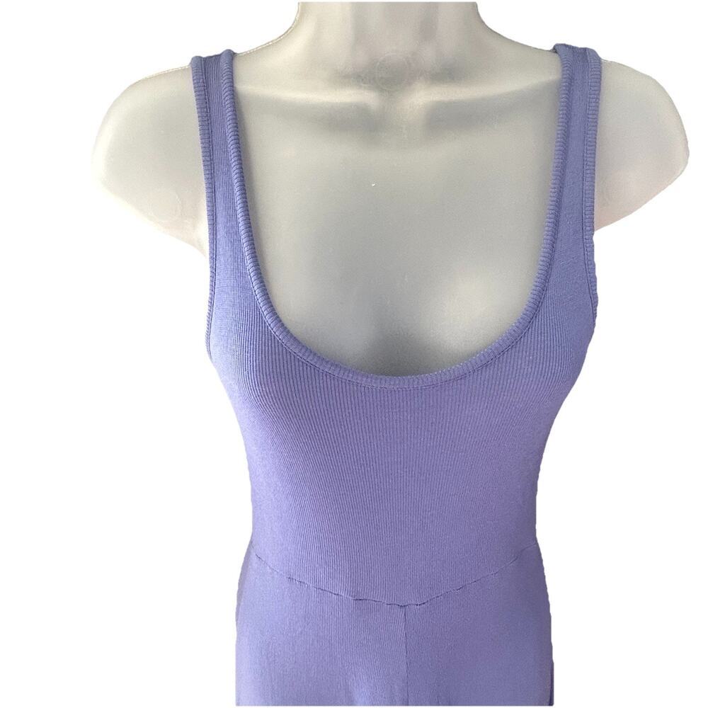 Marine Layer Lexi Soft Ribbed Fit & Flare Casual Midi Tank Dress Size XS Beach - Picture 6 of 10